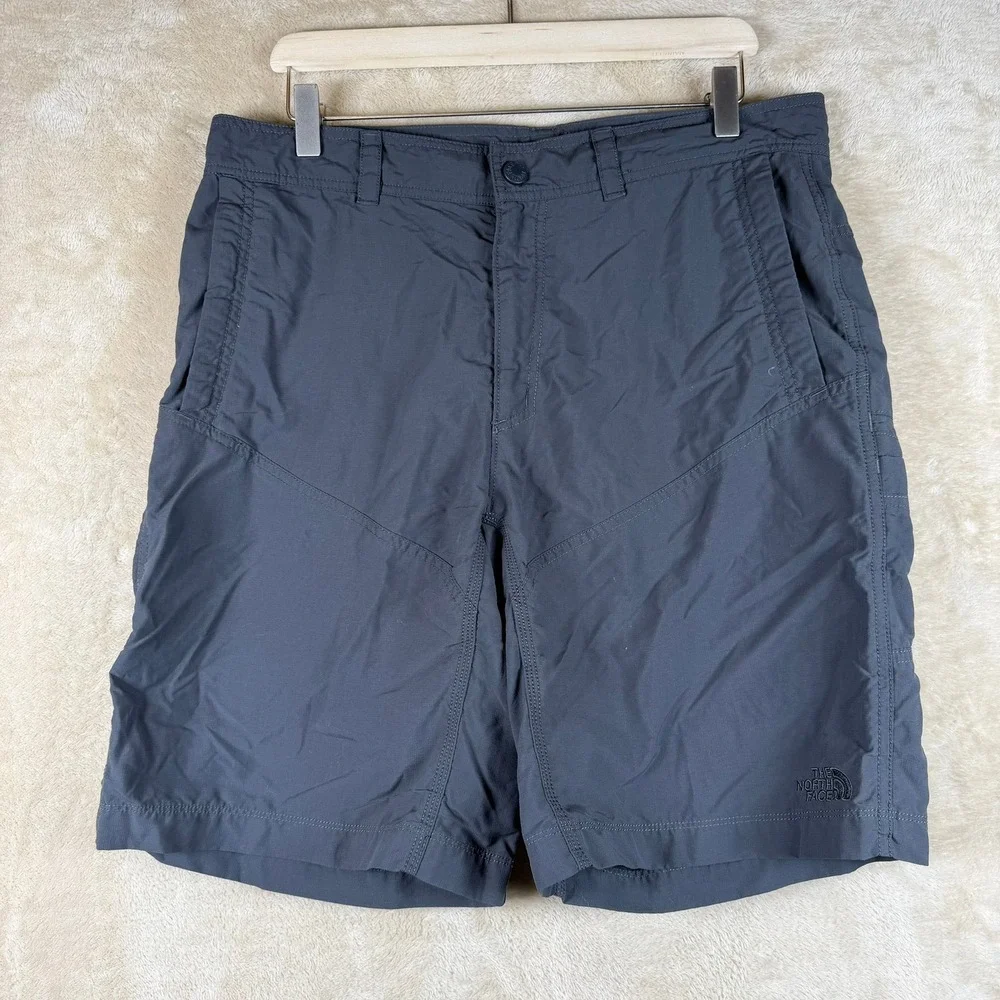 The‎ North Face Mens Grey Ripstop Hiking Cargo Shorts Size 36 Outdoor Utility